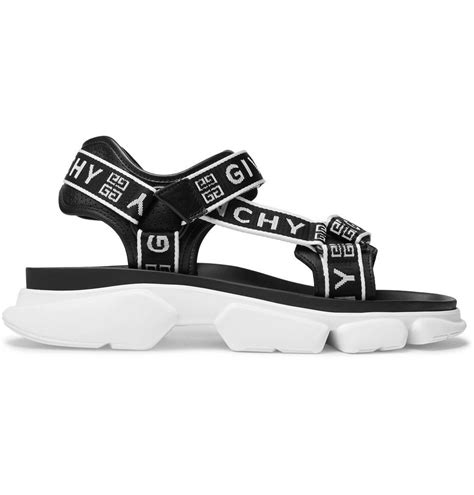 givenchy jaw logo web sandals|Givenchy slippers women.